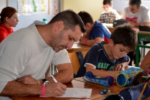 Ecole Arc-en-Ciel à Retournac : la dictée solidaire d&#039;ELA lue par Théo Debard