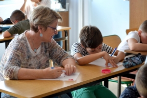 Ecole Arc-en-Ciel à Retournac : la dictée solidaire d&#039;ELA lue par Théo Debard