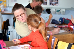 Ecole Arc-en-Ciel à Retournac : la dictée solidaire d&#039;ELA lue par Théo Debard