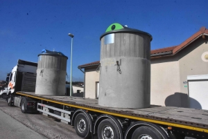 La Chapelle-d&#039;Aurec : les poubelles semi-enterrées installées près du stade