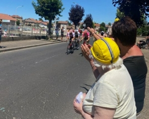 Dans l&#039;ambiance du tour pour l&#039;Ehpad de Riotord