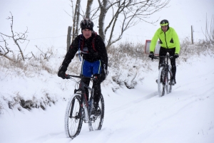 Sainte-Sigolène : 176 marcheurs et vététistes ont bravé la neige sur la Golénoise