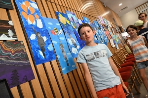 Yssingeaux : un week-end d&#039;exposition dans les nuages pour les élèves des Parsonniers