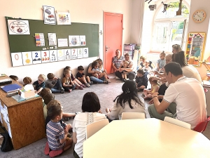 Deuxième matinée de découverte de l’école de Grazac pour les futurs écoliers