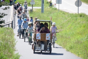 Une quarantaine de vélos pour la rando-spectacle sur la Via Fluvia entre Yssingeaux et Grazac