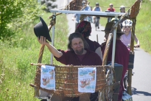 Une quarantaine de vélos pour la rando-spectacle sur la Via Fluvia entre Yssingeaux et Grazac