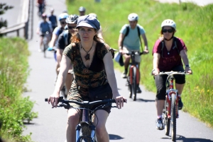 Une quarantaine de vélos pour la rando-spectacle sur la Via Fluvia entre Yssingeaux et Grazac