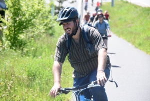 Une quarantaine de vélos pour la rando-spectacle sur la Via Fluvia entre Yssingeaux et Grazac