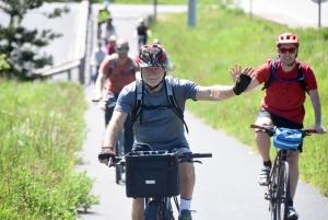 Une quarantaine de vélos pour la rando-spectacle sur la Via Fluvia entre Yssingeaux et Grazac