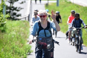 Une quarantaine de vélos pour la rando-spectacle sur la Via Fluvia entre Yssingeaux et Grazac