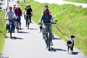 Une quarantaine de vélos pour la rando-spectacle sur la Via Fluvia entre Yssingeaux et Grazac