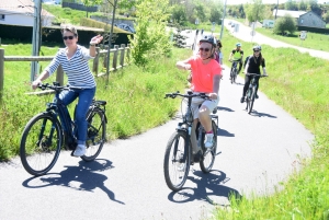 Une quarantaine de vélos pour la rando-spectacle sur la Via Fluvia entre Yssingeaux et Grazac