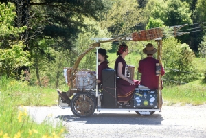 Une quarantaine de vélos pour la rando-spectacle sur la Via Fluvia entre Yssingeaux et Grazac