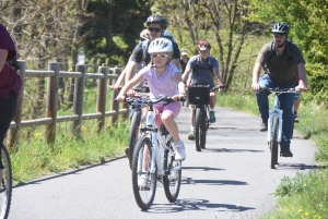 Une quarantaine de vélos pour la rando-spectacle sur la Via Fluvia entre Yssingeaux et Grazac