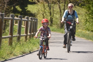 Une quarantaine de vélos pour la rando-spectacle sur la Via Fluvia entre Yssingeaux et Grazac