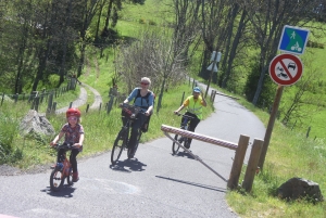 Une quarantaine de vélos pour la rando-spectacle sur la Via Fluvia entre Yssingeaux et Grazac