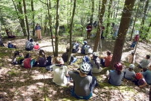 Une quarantaine de vélos pour la rando-spectacle sur la Via Fluvia entre Yssingeaux et Grazac