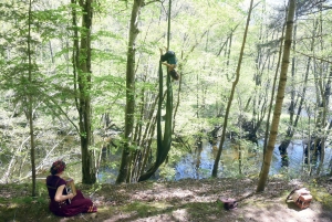 Une quarantaine de vélos pour la rando-spectacle sur la Via Fluvia entre Yssingeaux et Grazac