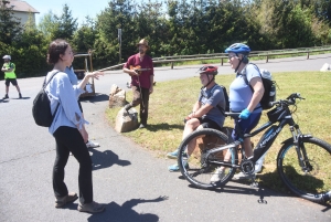 Une quarantaine de vélos pour la rando-spectacle sur la Via Fluvia entre Yssingeaux et Grazac