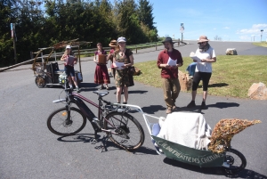 Une quarantaine de vélos pour la rando-spectacle sur la Via Fluvia entre Yssingeaux et Grazac