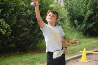 Retournac : les enfants du centre de loisirs du Cros initiés à la pétanque