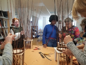 Montfaucon-en-Velay : dix stagiaires à l&#039;atelier de vannerie