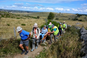 Crédit &quot;Compostelle en Joëlettes&quot;.