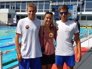 Lucas Barry, Yael Dudo et Mathéo Roche à Caen