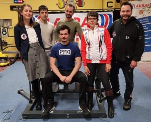 Léquipe de l&#039;Athlétic-Club du Puy autour de Florian Nativel