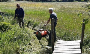 L&#039;équipe qui a oeuvré sur le sentier du Chier Marty