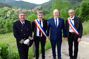 A Saint-Pal-de-Chalencon, le prince Albert de Monaco remonte le temps