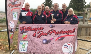 Pétanque : les vétérans de Dunières au pied du podium