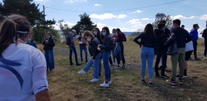 Yssingeaux : l&#039;ascension du Montpinoux comme intégration pour les lycéens de Saint-Gabriel