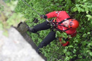 Pompiers de la Loire et de la Haute-Loire sur un entraînement périlleux à Yssingeaux et Grazac