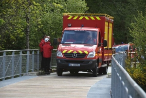 Pompiers de la Loire et de la Haute-Loire sur un entraînement périlleux à Yssingeaux et Grazac