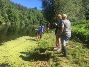 La Chapelle-d&#039;Aurec : partie de pêche au bord de la Loire avec l&#039;AAPPMA de Monistrol-Gournier