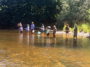 La Chapelle-d&#039;Aurec : partie de pêche au bord de la Loire avec l&#039;AAPPMA de Monistrol-Gournier