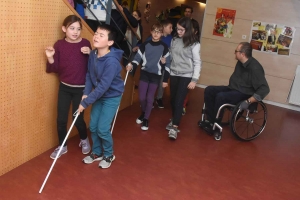 Monistrol-sur-Loire : les écoliers sensibilisés au monde du handicap