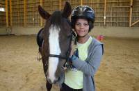 Une dizaine d&#039;enfants sur les poneys au centre équestre