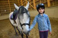 Une dizaine d&#039;enfants sur les poneys au centre équestre