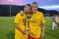 Les deux buteurs sigolénois : Christophe Neto et Thomas Delolme.