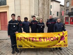 Monistrol-sur-Loire : les jeunes sapeurs-pompiers s&#039;investissent pour le Téléthon