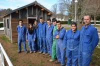 Au Collège du Lignon, les collégiens de la Segpa réalisent une maison basse consommation.