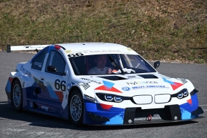 Damien Chamberod pose sa marque sur la course de côte de Dunières