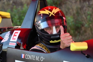 Damien Chamberod pose sa marque sur la course de côte de Dunières