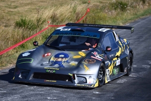 Damien Chamberod pose sa marque sur la course de côte de Dunières