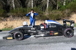 Damien Chamberod pose sa marque sur la course de côte de Dunières