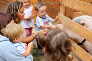 Une ferme s&#039;invite à la crèche de Bas-en-Basset