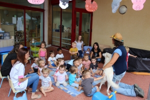 Une ferme s&#039;invite à la crèche de Bas-en-Basset