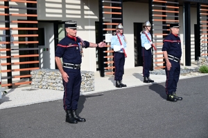 Monistrol-sur-Loire : le nouveau chef des pompiers officiellement installé